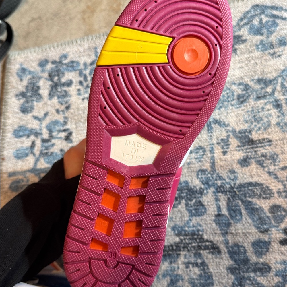 Amazing deal! Brand new- Moschino White, Red, and Yellow Sneakers- never worn - Picture 10 of 10